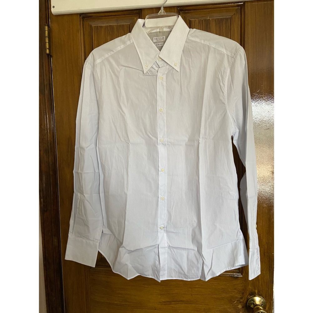 Brunello Cucinelli slim fit dress shirt